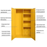 Fire-resistant PPE cabinet UAE – Secure storage for workplace safety equipment, designed for industrial environments.