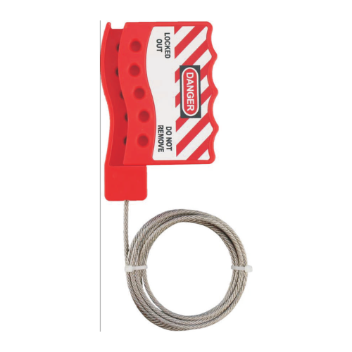 Cable lockout securing machinery in UAE workplace